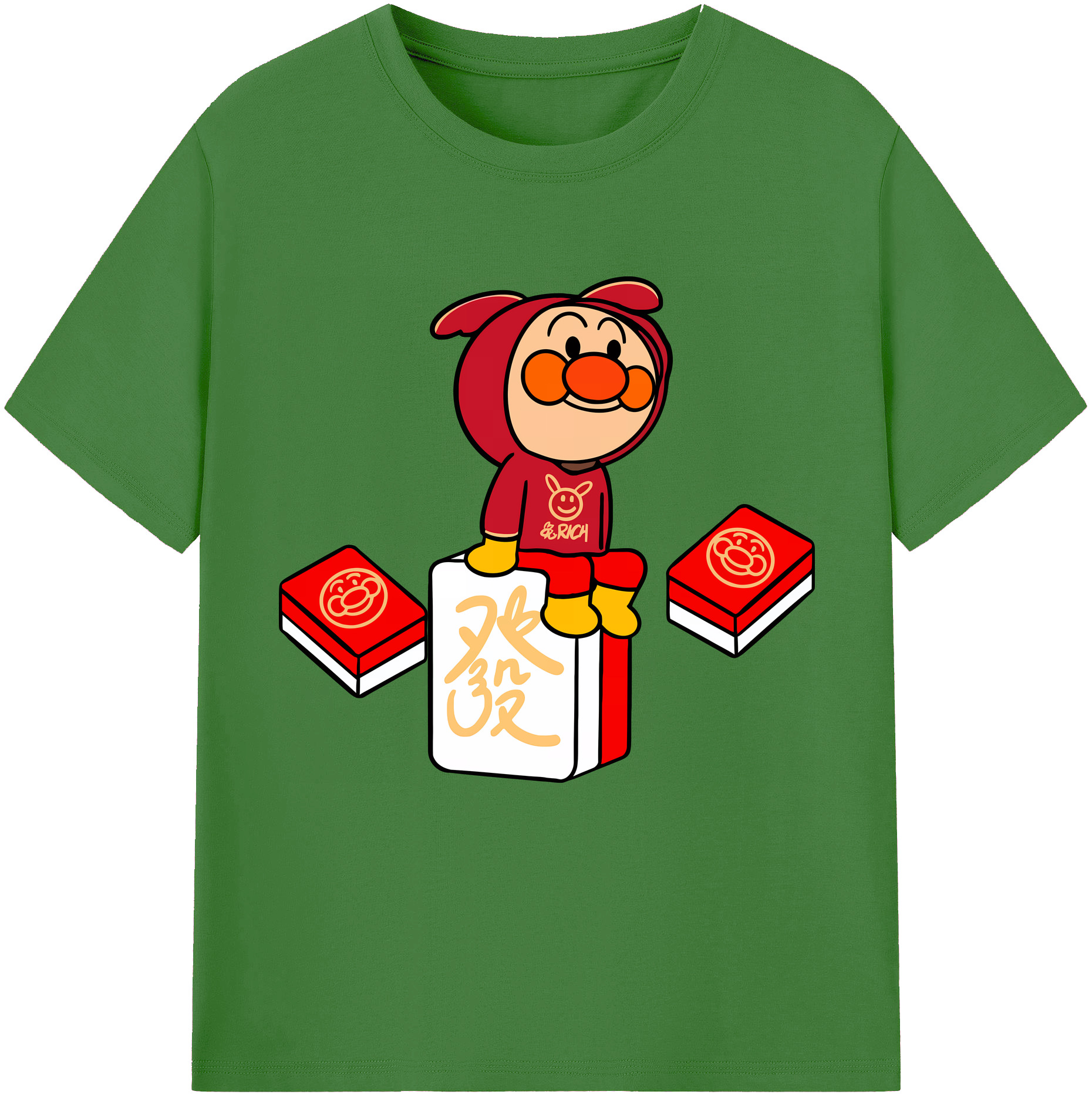 （画像用） アンパンマン Anpanman レディースカジュアルプリントTシャツ（綿100％）
